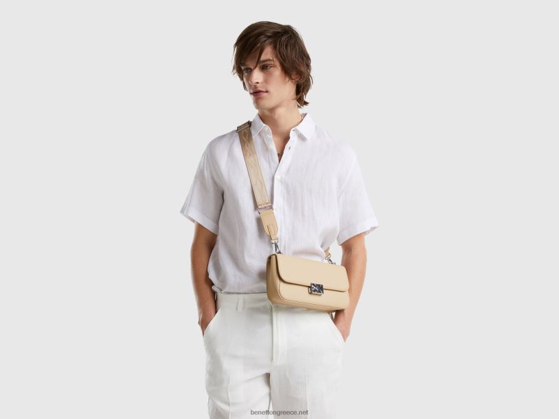 μεσαίο μπεζ τσάντα J8TLD834 Benetton γυναίκες μπεζ