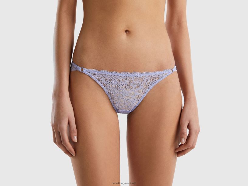 βραζιλιάνικα εσώρουχα σε δαντέλα J8TLD1017 Benetton γυναίκες λεβάντα