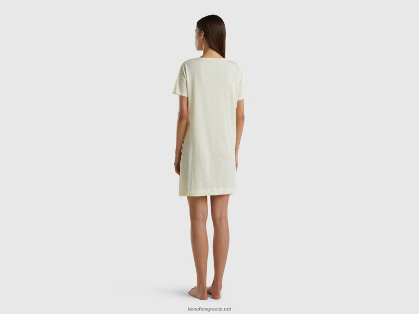 bugs bunny & lola nightshirt J8TLD4240 Benetton γυναίκες βανίλια