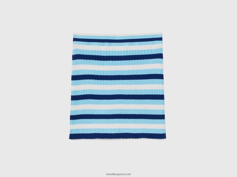 ριγέ μίνι φούστα J8TLD701 Benetton γυναίκες πολύχρωμο