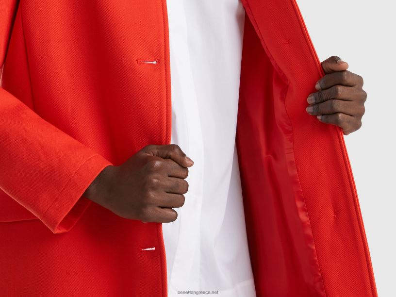 ξεσκονόπανο από καθαρό βαμβάκι J8TLD3717 Benetton γυναίκες το κόκκινο