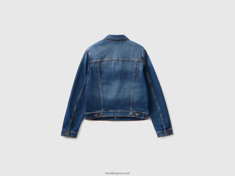 τζιν μπουφάν σε boxy fit J8TLD3739 Benetton γυναίκες μπλε