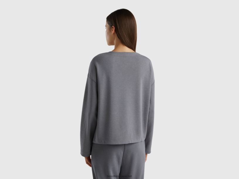 αναστρέψιμη ρευστή κορυφή J8TLD4203 Benetton γυναίκες γκρί