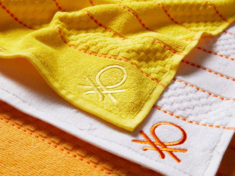 τρεις πετσέτες πιάτων με λογότυπο J8TLD3385 Benettonπολύχρωμο