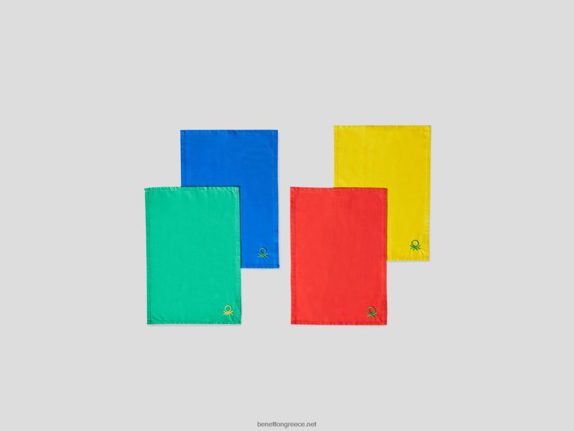 τέσσερα σουπλά με λογότυπο J8TLD3383 Benettonπολύχρωμο