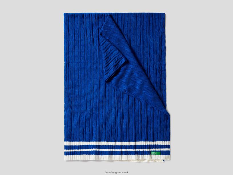 πλεκτό κάλυμμα καλωδίου J8TLD3376 Benettonγαλάζιο