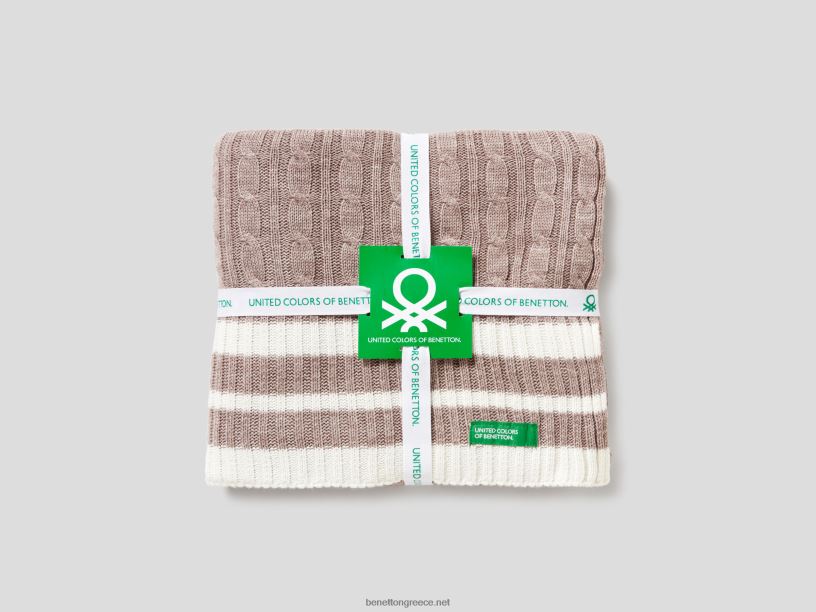 πλεκτό κάλυμμα καλωδίου J8TLD3377 Benettonμπεζ