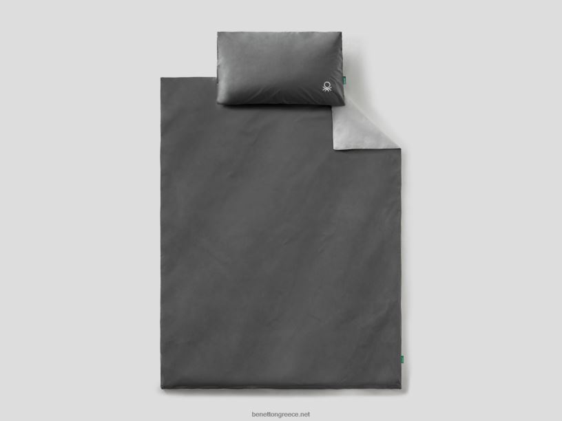 αναστρέψιμο παπλωματοθήκη 155x200 cm και μαξιλαροθήκη J8TLD3353 Benettonγκρί