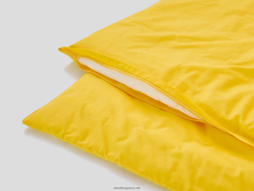 παπλωματοθήκη 155x210 εκ. και μαξιλαροθήκη J8TLD3333 Benettonκίτρινος