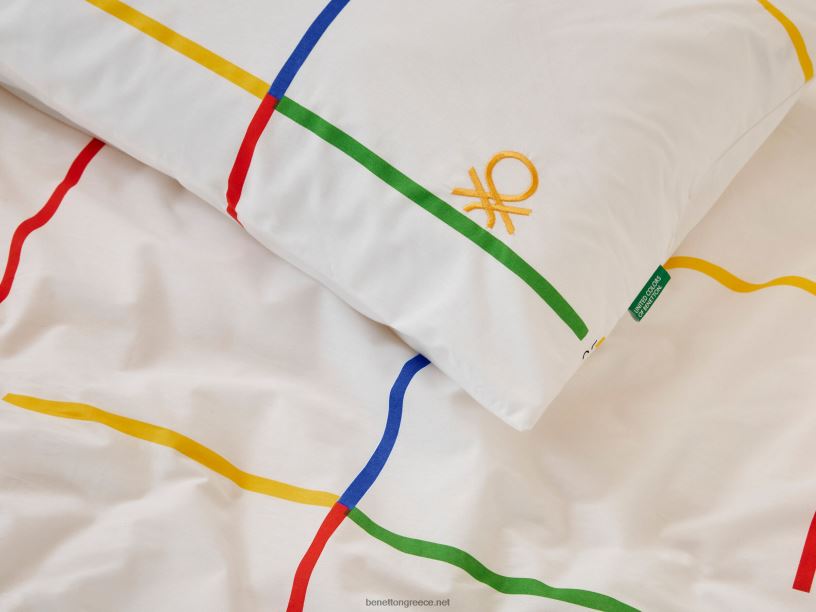 παπλωματοθήκη 255x200 cm και δύο μαξιλαροθήκες J8TLD3331 Benettonκίτρινος