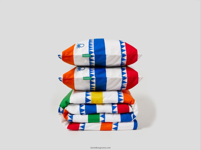 παπλωματοθήκη 255x200 cm και δύο μαξιλαροθήκες J8TLD5971 Benettonγαλάζιο