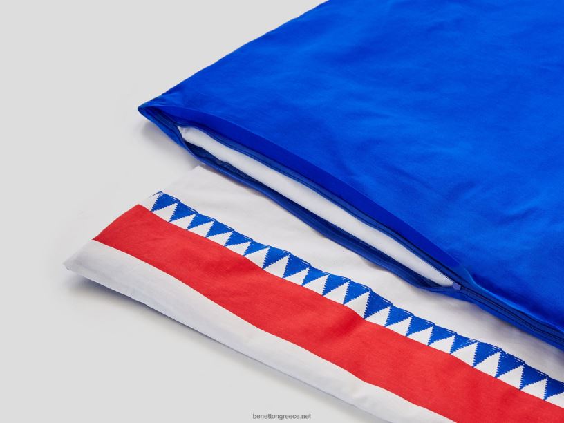 παπλωματοθήκη 255x200 cm και δύο μαξιλαροθήκες J8TLD5971 Benettonγαλάζιο