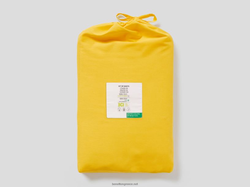 σεντόνι 260x290 εκ J8TLD6002 Benettonκίτρινος