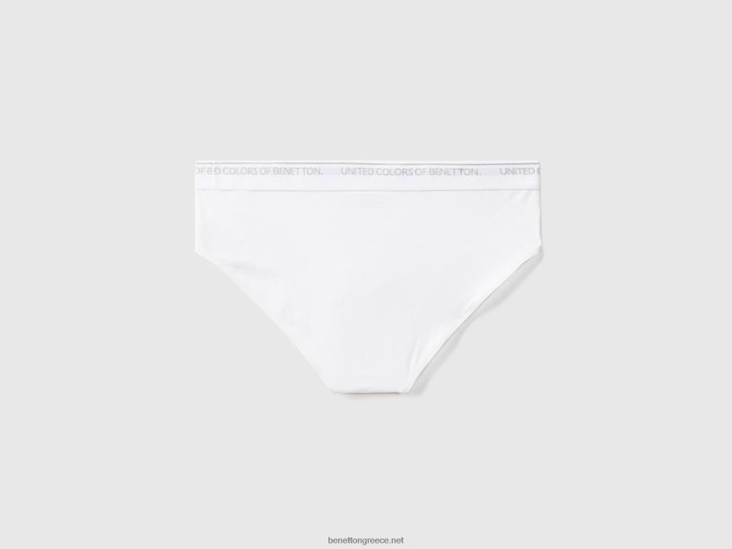 εσώρουχα από ελαστικό βιολογικό βαμβάκι J8TLD1621 Benetton άνδρες άσπρο