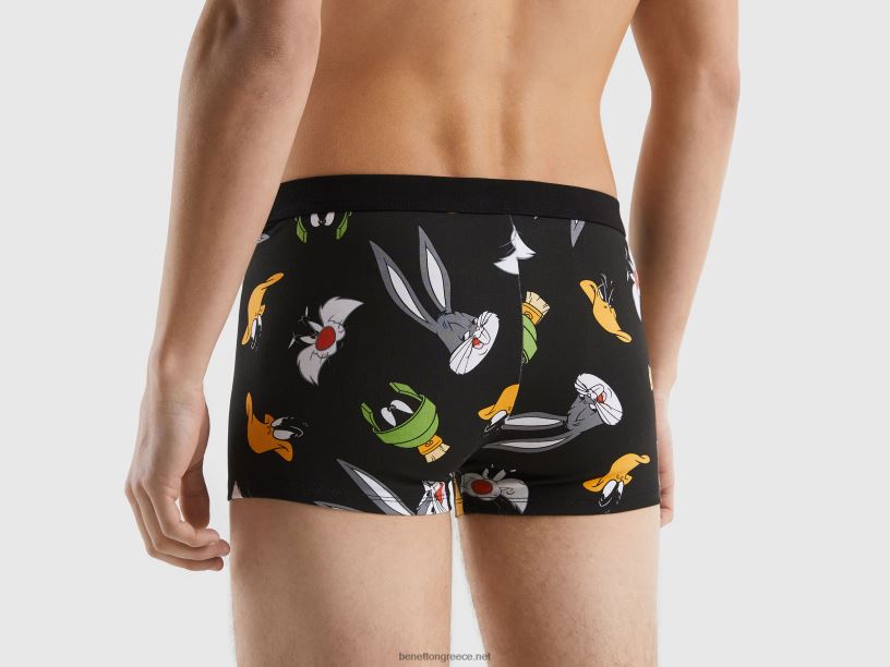 μπόξερ των looney tunes J8TLD4704 Benetton άνδρες μαύρος