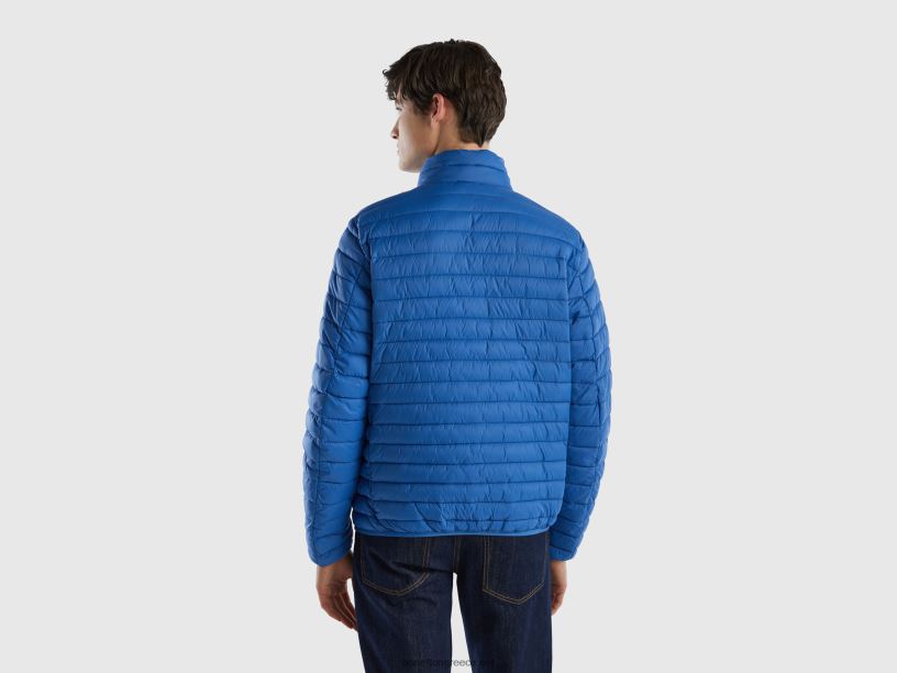 μπουφάν με επένδυση με ανακυκλωμένη βάτα J8TLD4430 Benetton άνδρες γαλάζιο