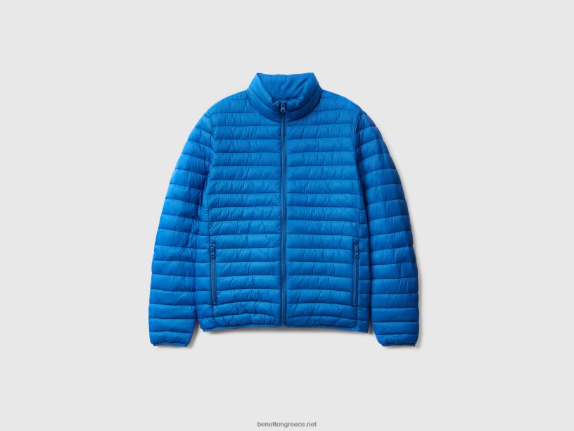 μπουφάν με επένδυση με ανακυκλωμένη βάτα J8TLD4430 Benetton άνδρες γαλάζιο