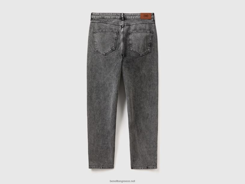 τζιν με πέντε τσέπες J8TLD1484 Benetton άνδρες μαύρος