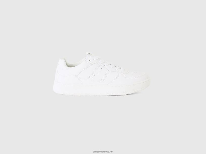 λευκά αθλητικά παπούτσια J8TLD1546 Benetton άνδρες άσπρο