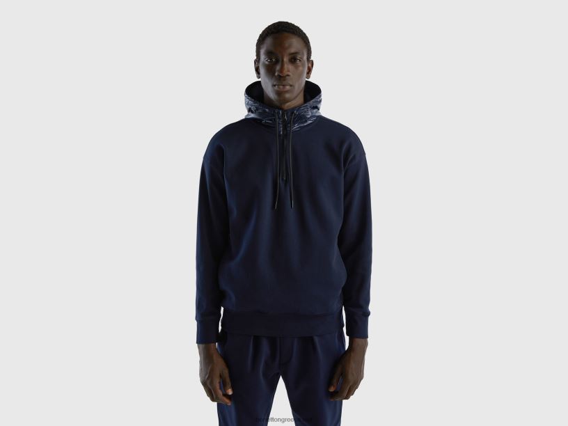 κουκούλα σε νάιλον J8TLD1313 Benetton άνδρες σκούρο μπλε