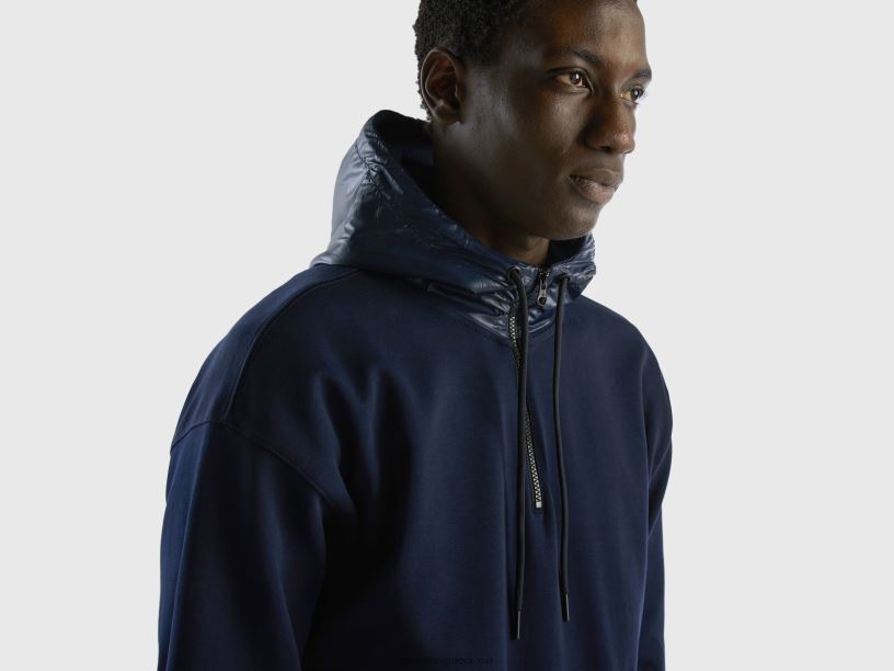 κουκούλα σε νάιλον J8TLD1313 Benetton άνδρες σκούρο μπλε