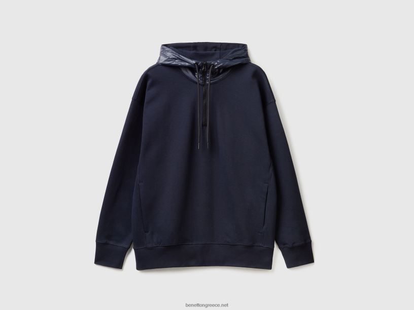 κουκούλα σε νάιλον J8TLD1313 Benetton άνδρες σκούρο μπλε