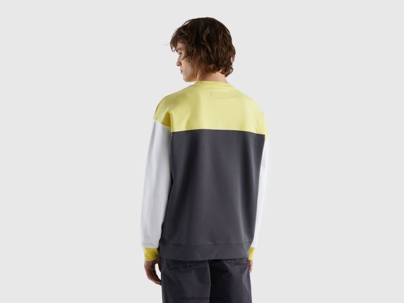 φούτερ χρώματος J8TLD1321 Benetton άνδρες πολύχρωμο