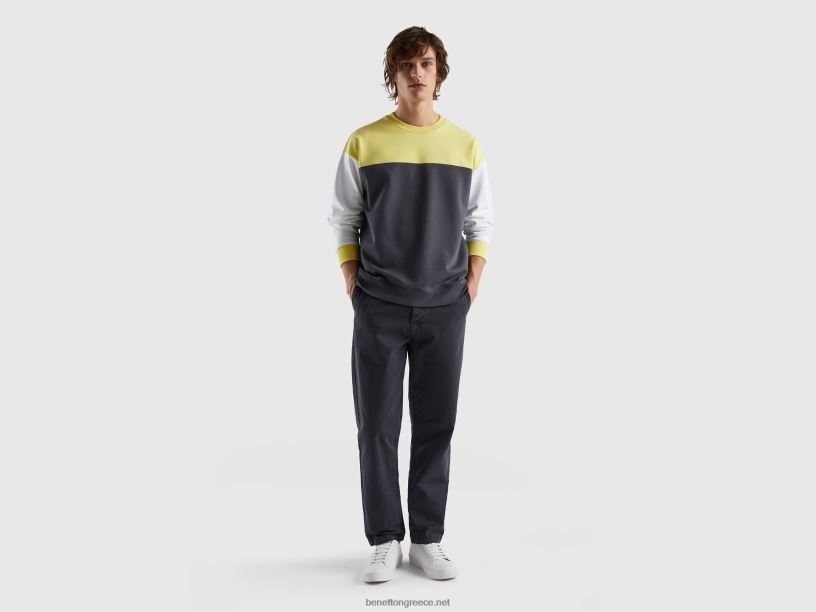 φούτερ χρώματος J8TLD1321 Benetton άνδρες πολύχρωμο