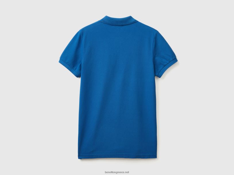 αραβοσίτου μπλε slim fit polo J8TLD4586 Benetton άνδρες γαλάζιο