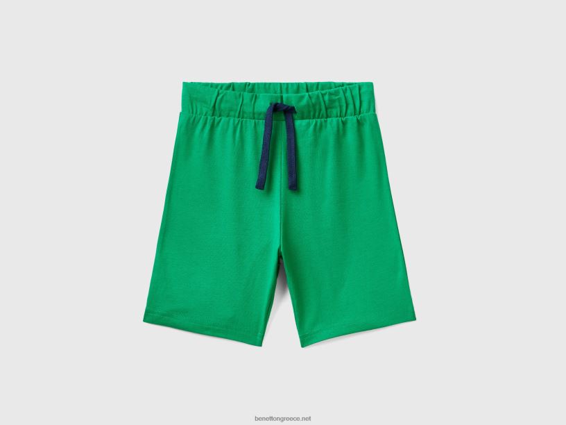 βερμούδες με φανέλα J8TLD2367 Benetton παιδιά πράσινος