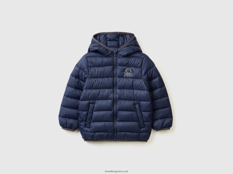 Μπουφάν "rain Defender" σε νάιλον J8TLD5018 Benetton παιδιά σκούρο μπλε