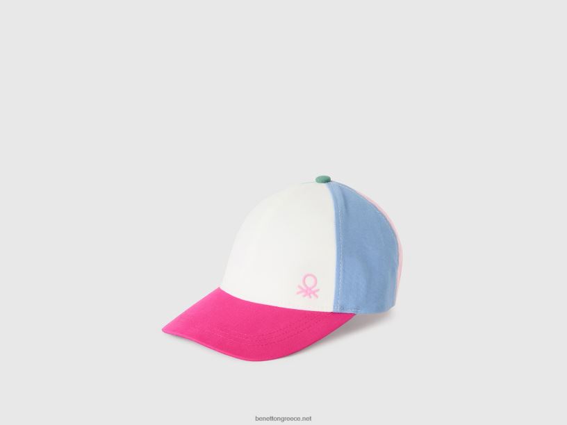 καπάκι με γείσο J8TLD3059 Benetton παιδιά πολύχρωμο