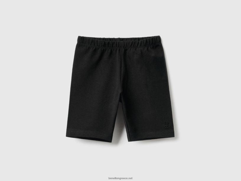 ποδηλατικό σορτς J8TLD5718 Benetton παιδιά μαύρος