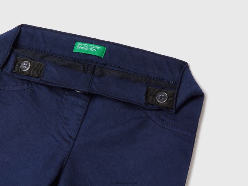 jeggings σε μείγμα βαμβακιού ελαστικού J8TLD3028 Benetton παιδιά σκούρο μπλε