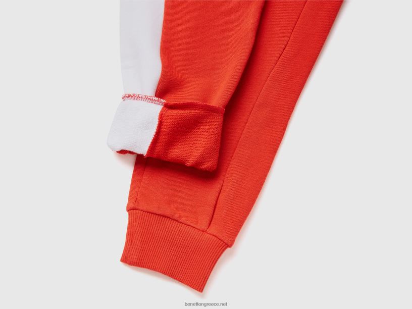 τζόγκερ με συγκρουσιακή μπάντα J8TLD1906 Benetton παιδιά το κόκκινο