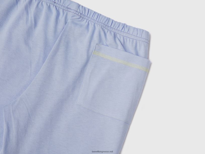 πιτζάμες με στάμπα αστραπή J8TLD2015 Benetton παιδιά σκούρο μπλε