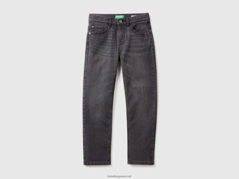 "eco-recycle" slim fit τζιν J8TLD4967 Benetton παιδιά μαύρος