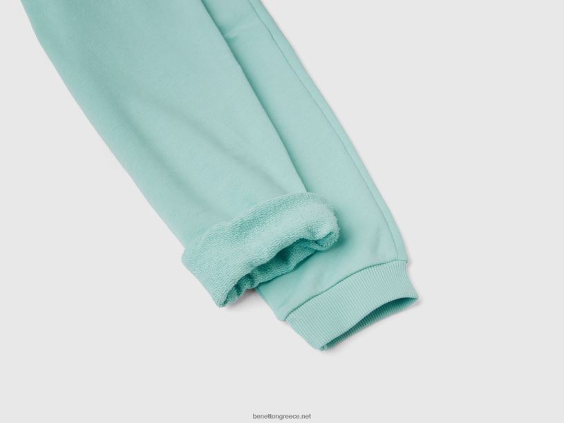 φούτερ με λογότυπο J8TLD2679 Benetton παιδιά aqua