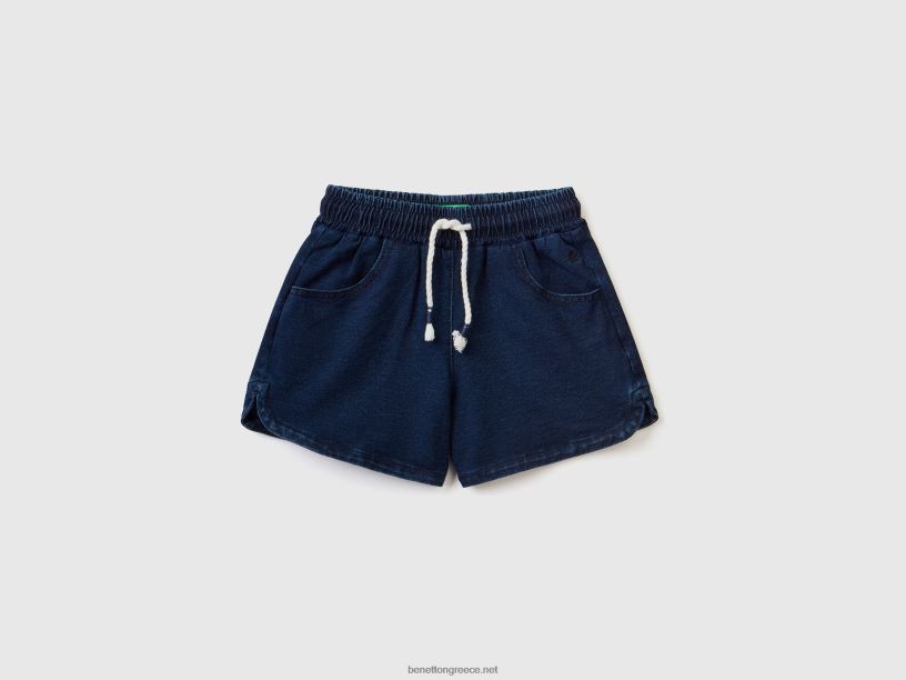 ιδρώτα τζιν με όψη βερμούδες J8TLD2718 Benetton παιδιά σκούρο μπλε