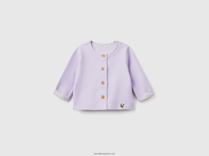 ζακέτα με πλεκτή ζακάρ J8TLD5967 Benetton παιδιά πασχαλιά